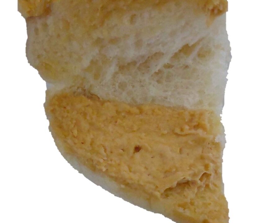 パン屋のオヤジのピーナッツクリームコッペのピーナッツクリームの写真