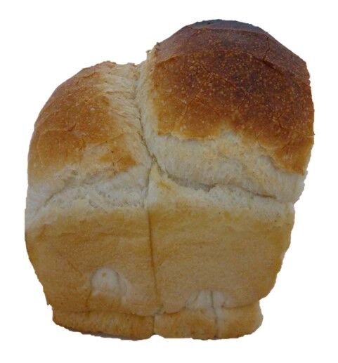 BAGEL8744（ベーグルハナヨシ）のプレーン食パンを横から見た写真