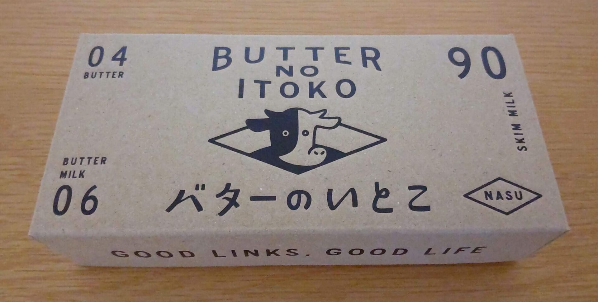 バターのいとこのミルク味の箱の写真