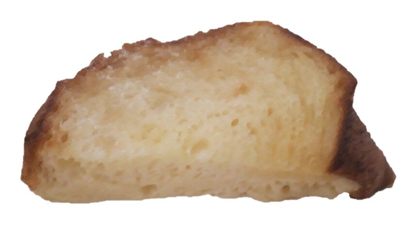 ローソンのフレンチトーストの断面写真
