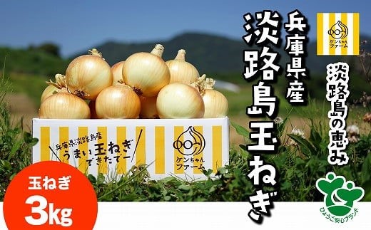 兵庫県南あわじ市のふるさと納税返礼品ケンちゃんファーム玉ねぎ（3kg）のイメージ写真