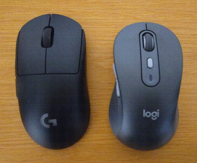 愛用しているLogicool G PRO Wireless（左）とM750L（右）の写真